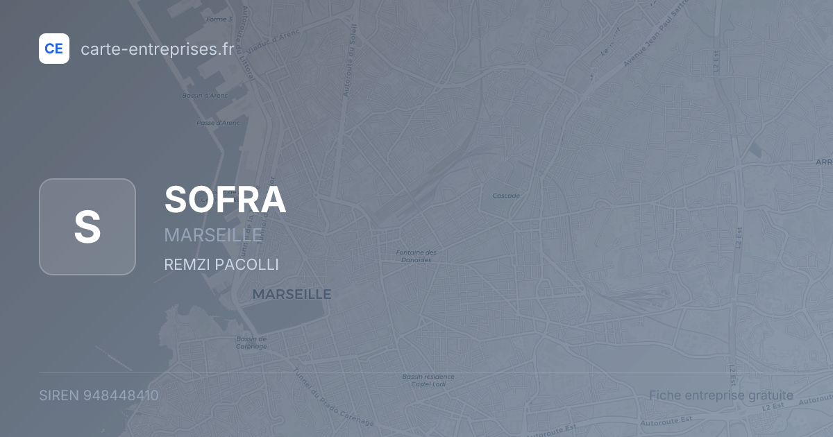 SOFRA — 948448410 — fiche entreprise