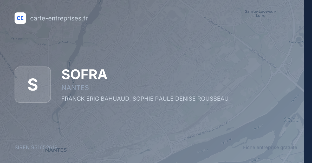 SOFRA — 951652619 — fiche entreprise