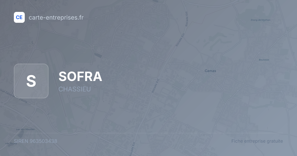 SOFRA — 963503438 — fiche entreprise