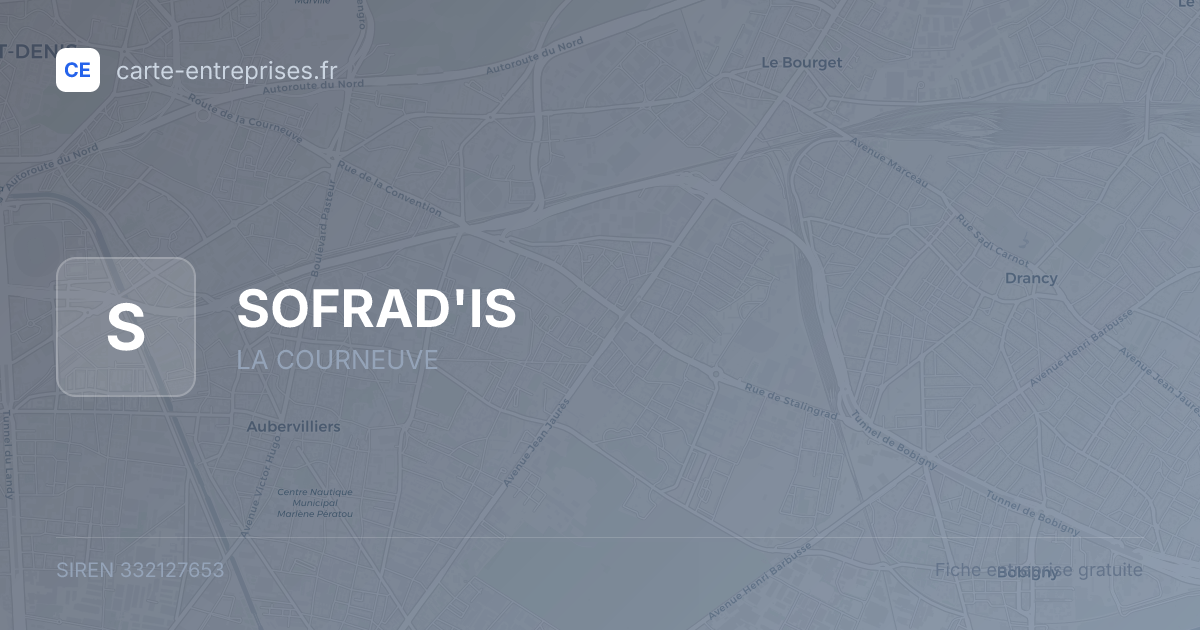 SOFRAD'IS — 332127653 — fiche entreprise