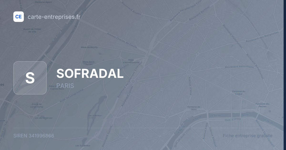 SOFRADAL — 341996866 — fiche entreprise