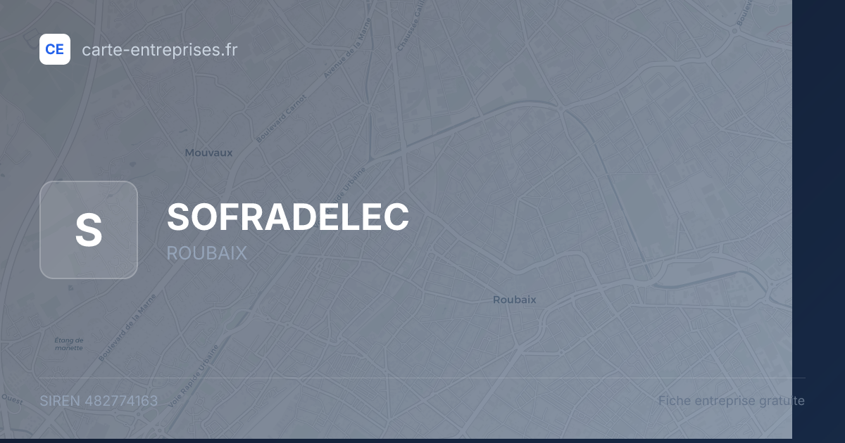 SOFRADELEC — 482774163 — fiche entreprise