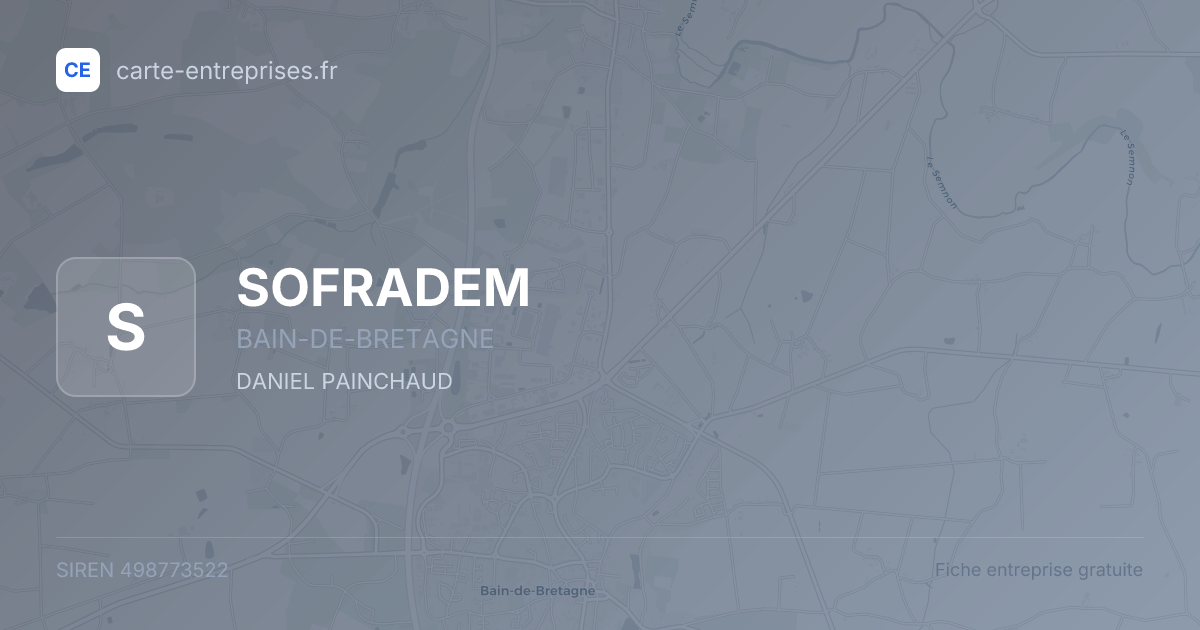 SOFRADEM — 498773522 — fiche entreprise