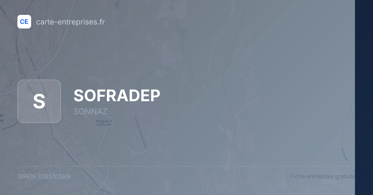 SOFRADEP — 338510589 — fiche entreprise