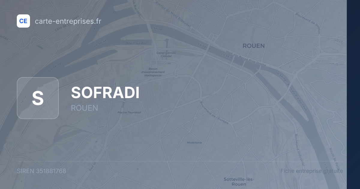 SOFRADI — 351881768 — fiche entreprise