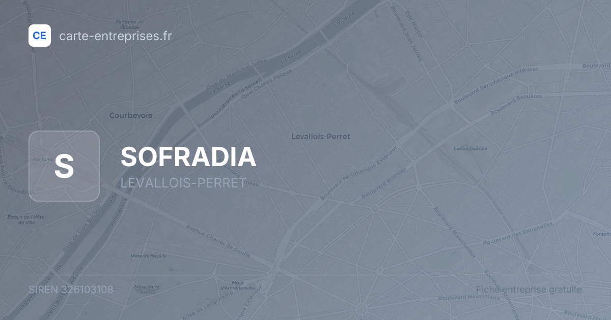 SOFRADIA — 326103108 — fiche entreprise