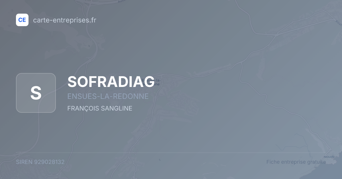 SOFRADIAG — 929028132 — fiche entreprise
