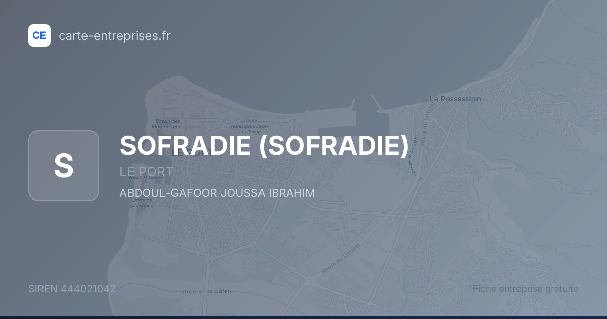 SOFRADIE — 444021042 — fiche entreprise