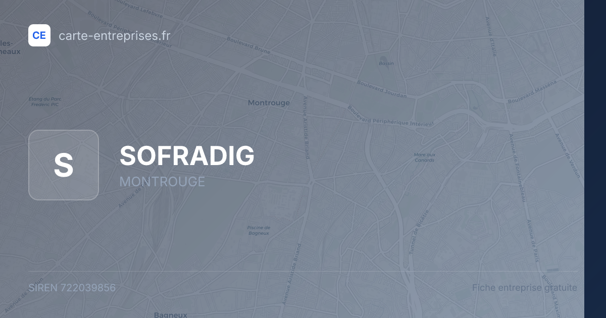 SOFRADIG — 722039856 — fiche entreprise