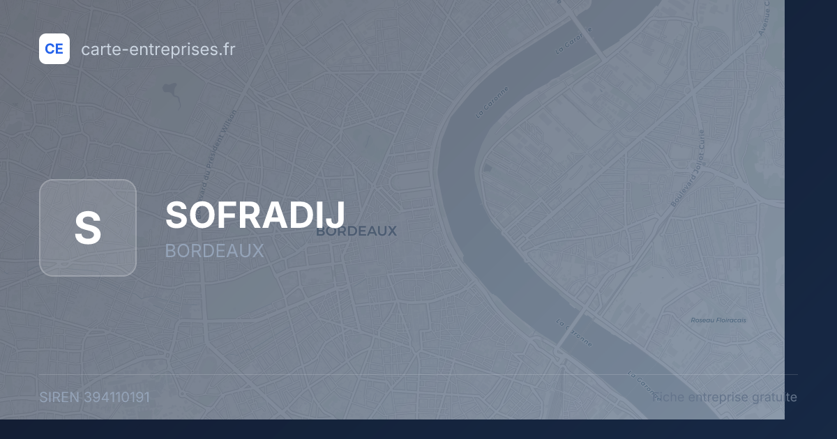 SOFRADIJ — 394110191 — fiche entreprise