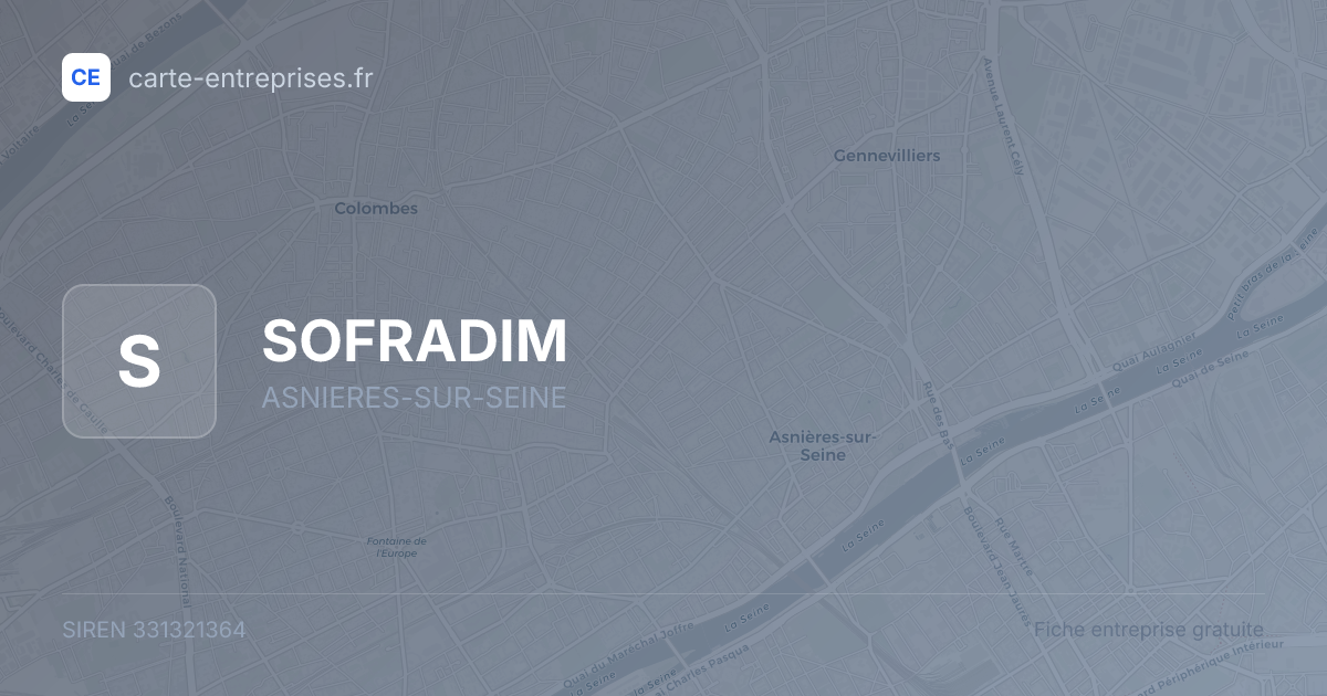 SOFRADIM — 331321364 — fiche entreprise