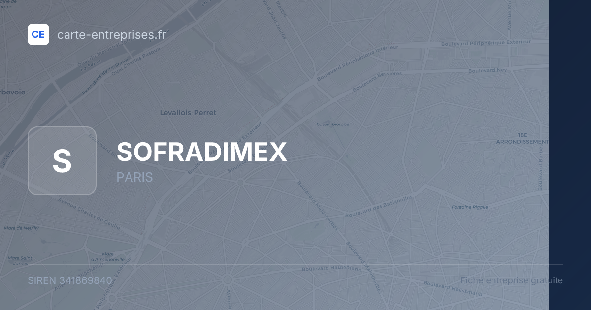 SOFRADIMEX — 341869840 — fiche entreprise