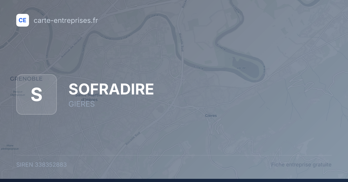 SOFRADIRE — 338352883 — fiche entreprise