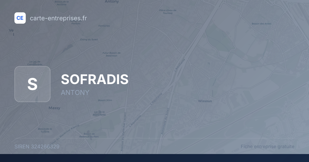 SOFRADIS — 324266329 — fiche entreprise