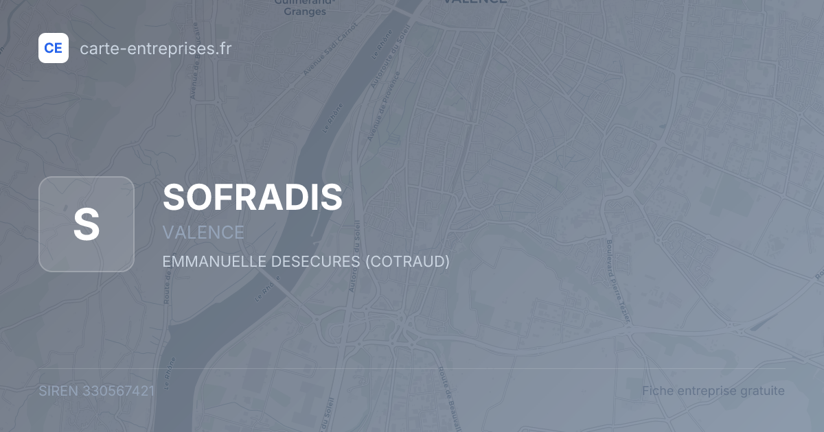 SOFRADIS — 330567421 — fiche entreprise