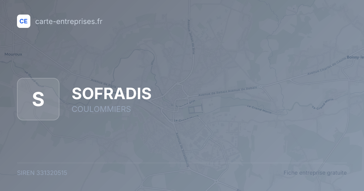 SOFRADIS — 331320515 — fiche entreprise