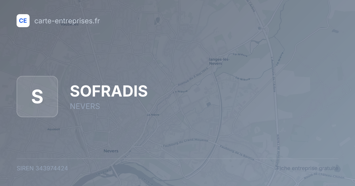 SOFRADIS — 343974424 — fiche entreprise