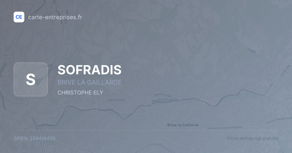 SOFRADIS — 349418459 — fiche entreprise