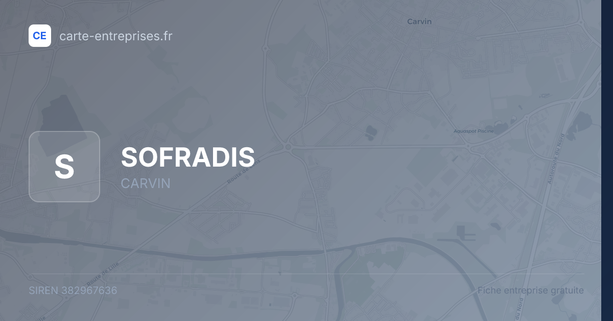 SOFRADIS — 382967636 — fiche entreprise