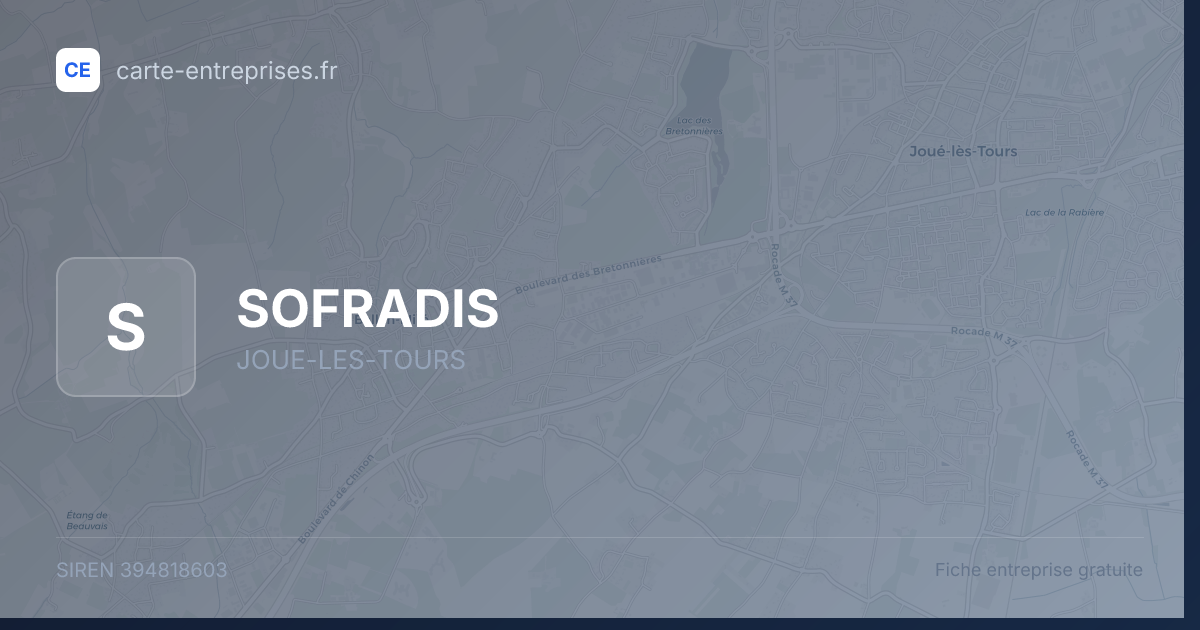 SOFRADIS — 394818603 — fiche entreprise