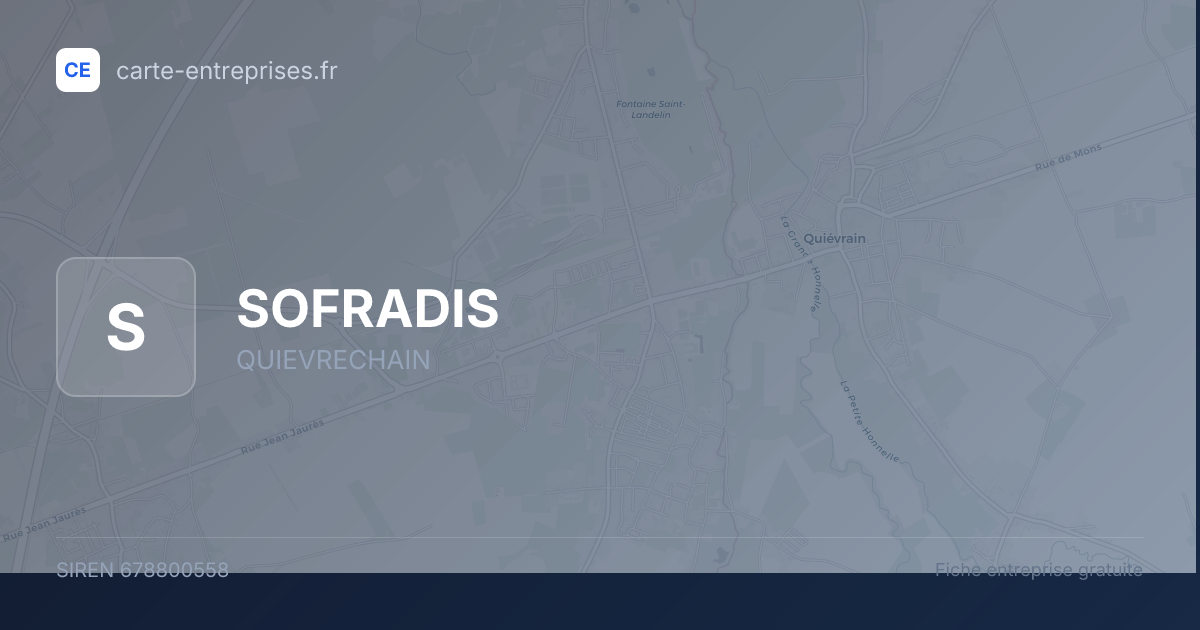 SOFRADIS — 678800558 — fiche entreprise