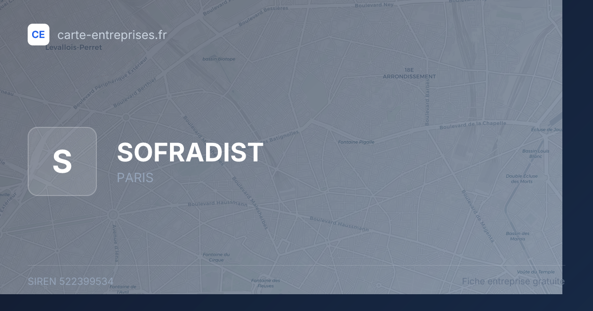 SOFRADIST — 522399534 — fiche entreprise
