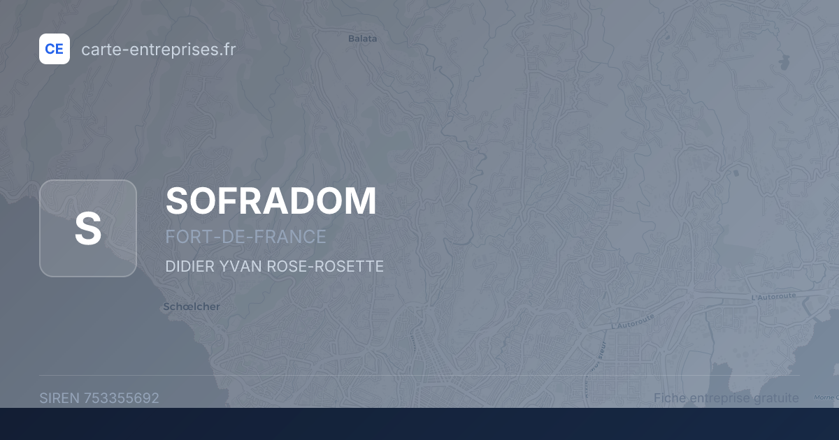 SOFRADOM — 753355692 — fiche entreprise