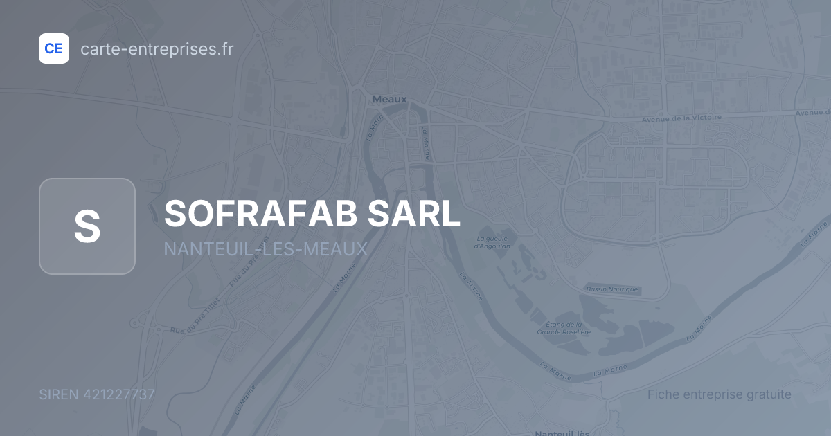 SOFRAFAB SARL — 421227737 — fiche entreprise