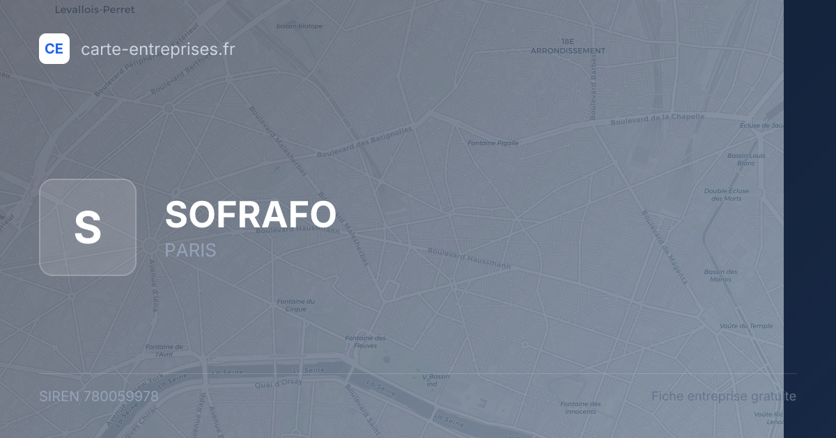 SOFRAFO — 780059978 — fiche entreprise