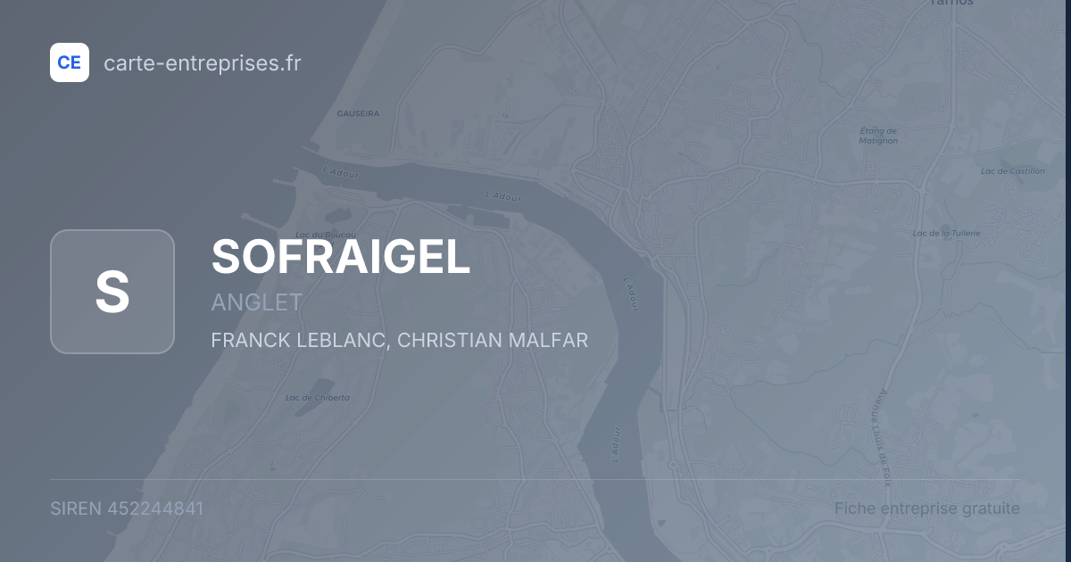 SOFRAIGEL — 452244841 — fiche entreprise