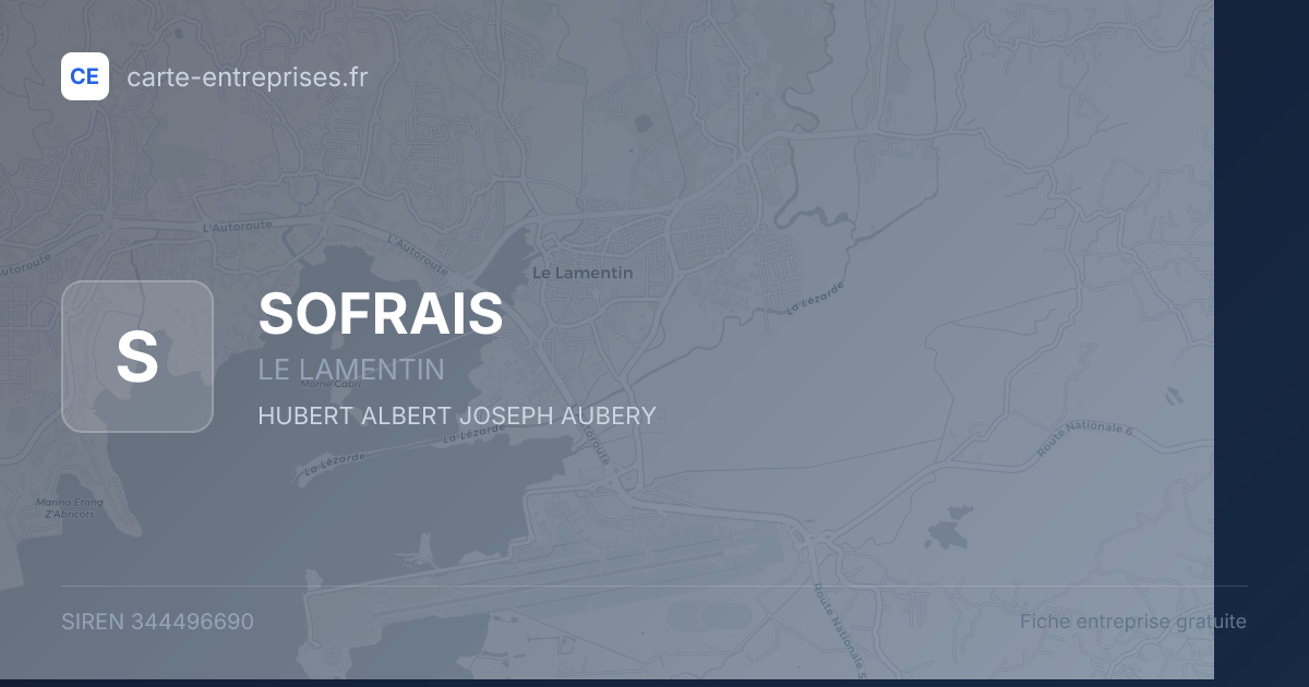 SOFRAIS — 344496690 — fiche entreprise