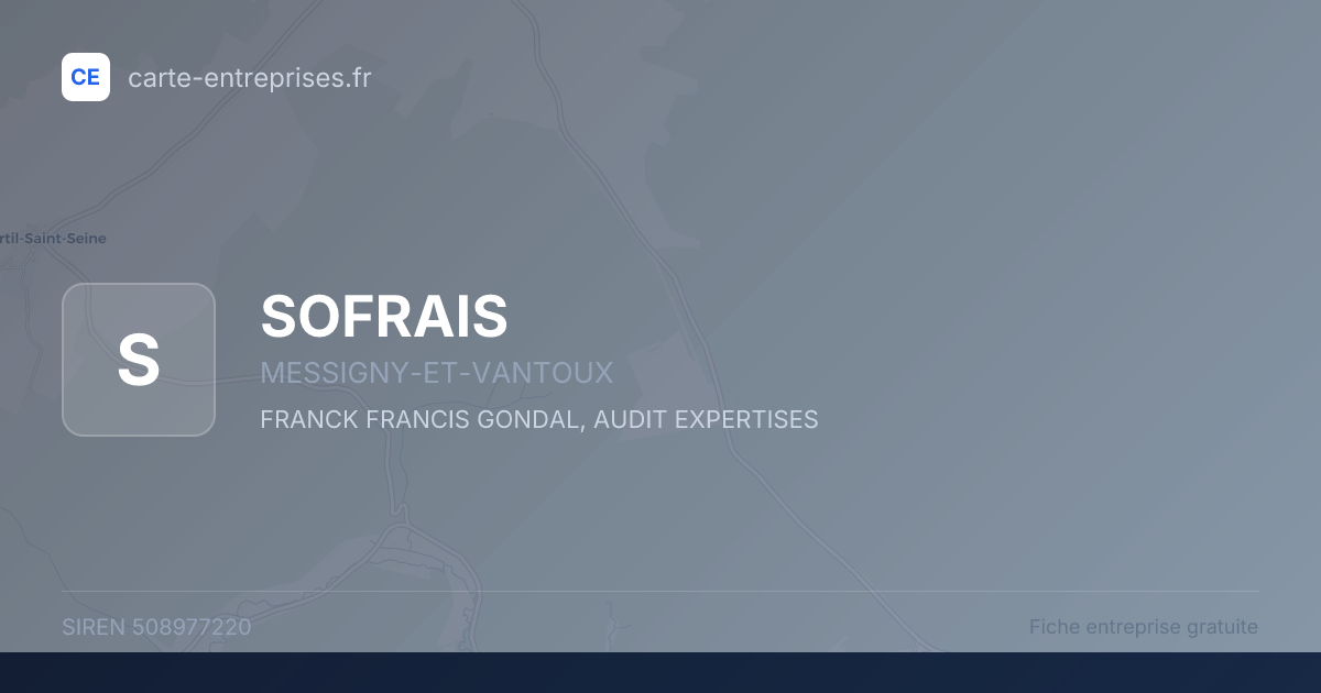 SOFRAIS — 508977220 — fiche entreprise