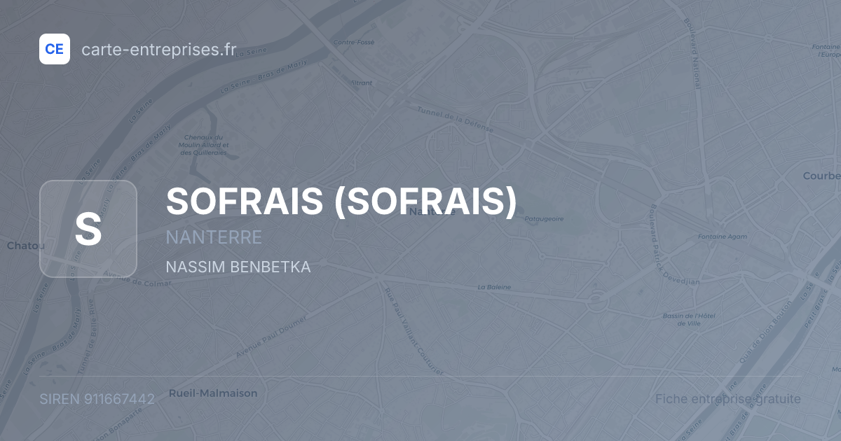 SOFRAIS — 911667442 — fiche entreprise