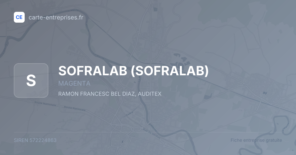 SOFRALAB — 572224863 — fiche entreprise
