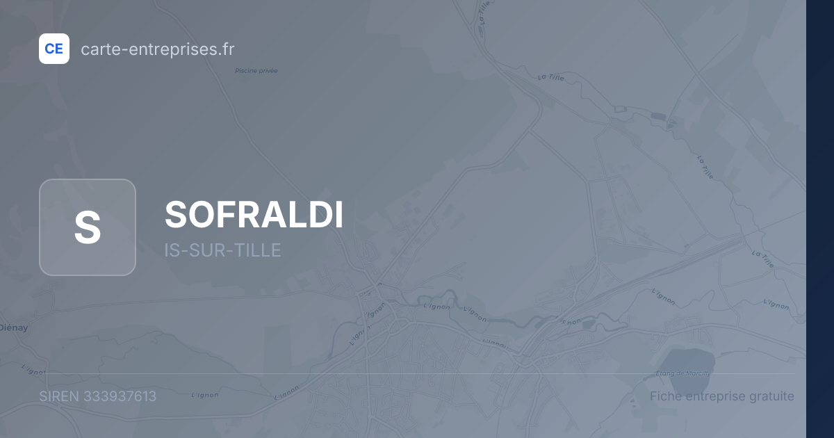 SOFRALDI — 333937613 — fiche entreprise
