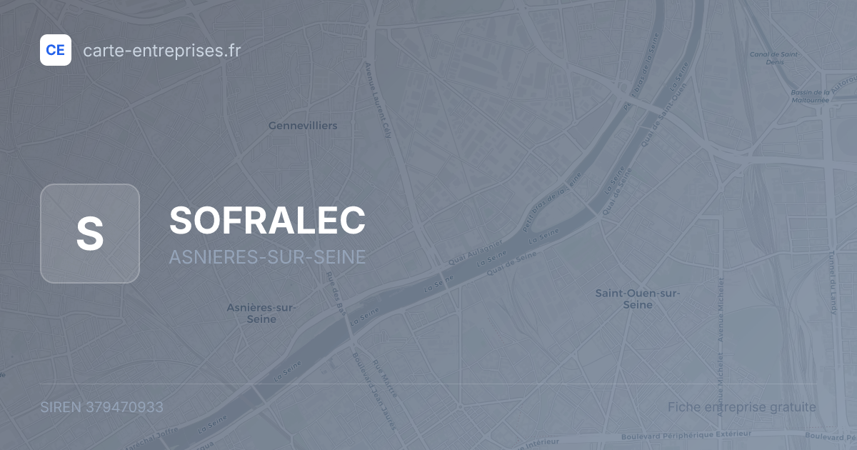 SOFRALEC — 379470933 — fiche entreprise