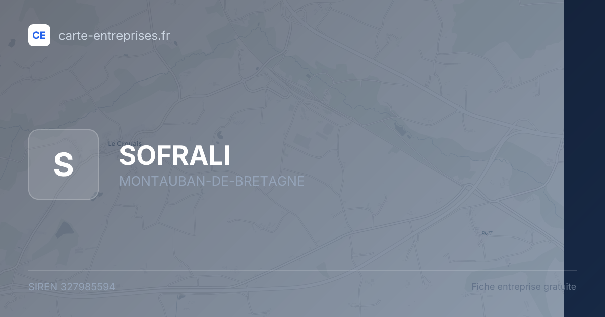 SOFRALI — 327985594 — fiche entreprise