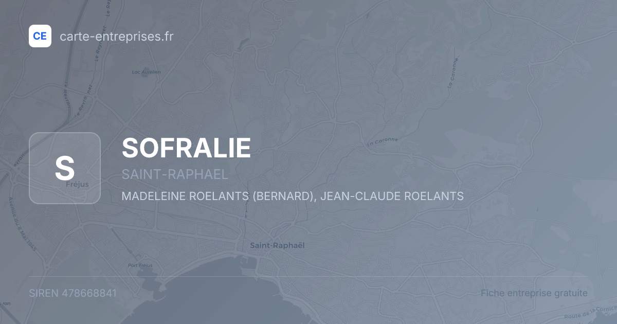 SOFRALIE — 478668841 — fiche entreprise