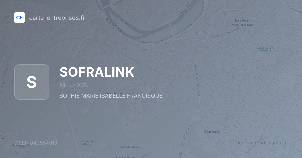 SOFRALINK — 849564919 — fiche entreprise