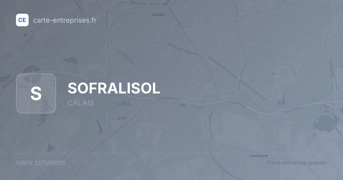SOFRALISOL — 327593695 — fiche entreprise