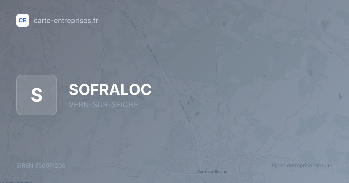 SOFRALOC — 350971206 — fiche entreprise