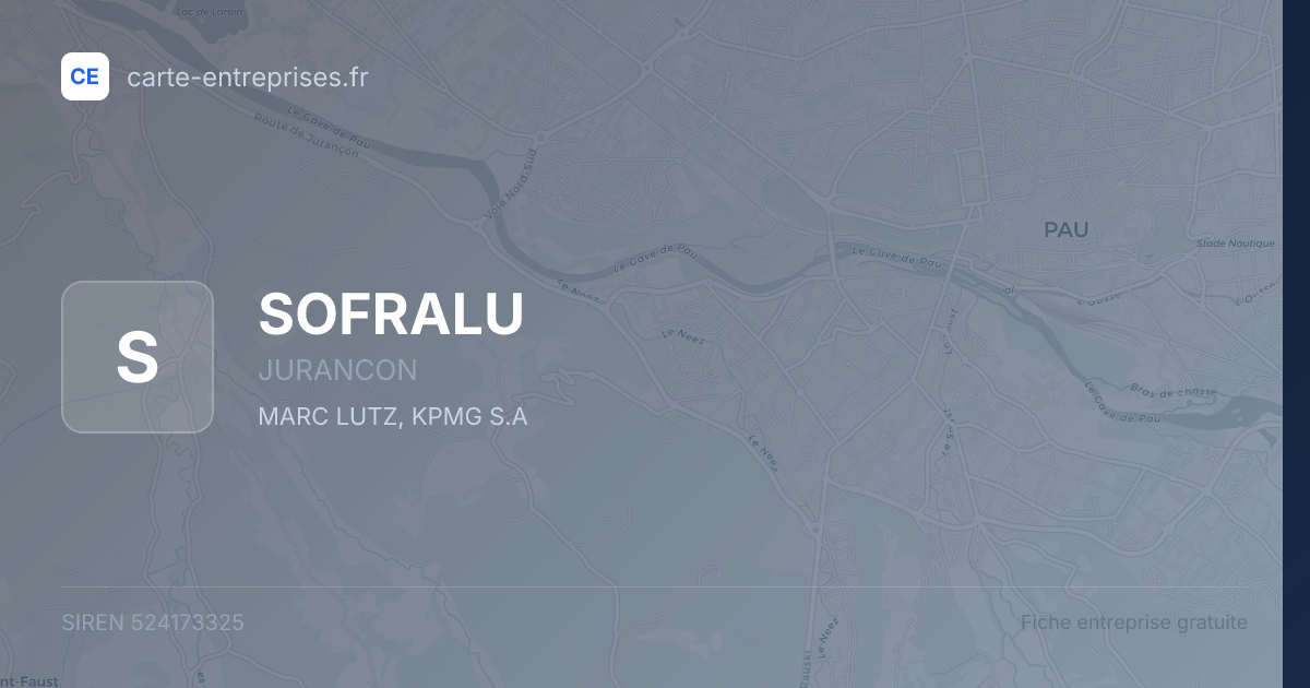 SOFRALU — 524173325 — fiche entreprise