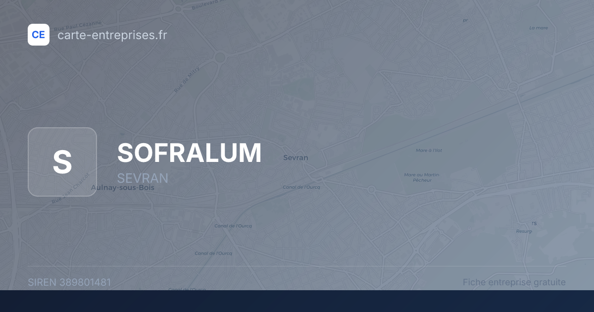 SOFRALUM — 389801481 — fiche entreprise