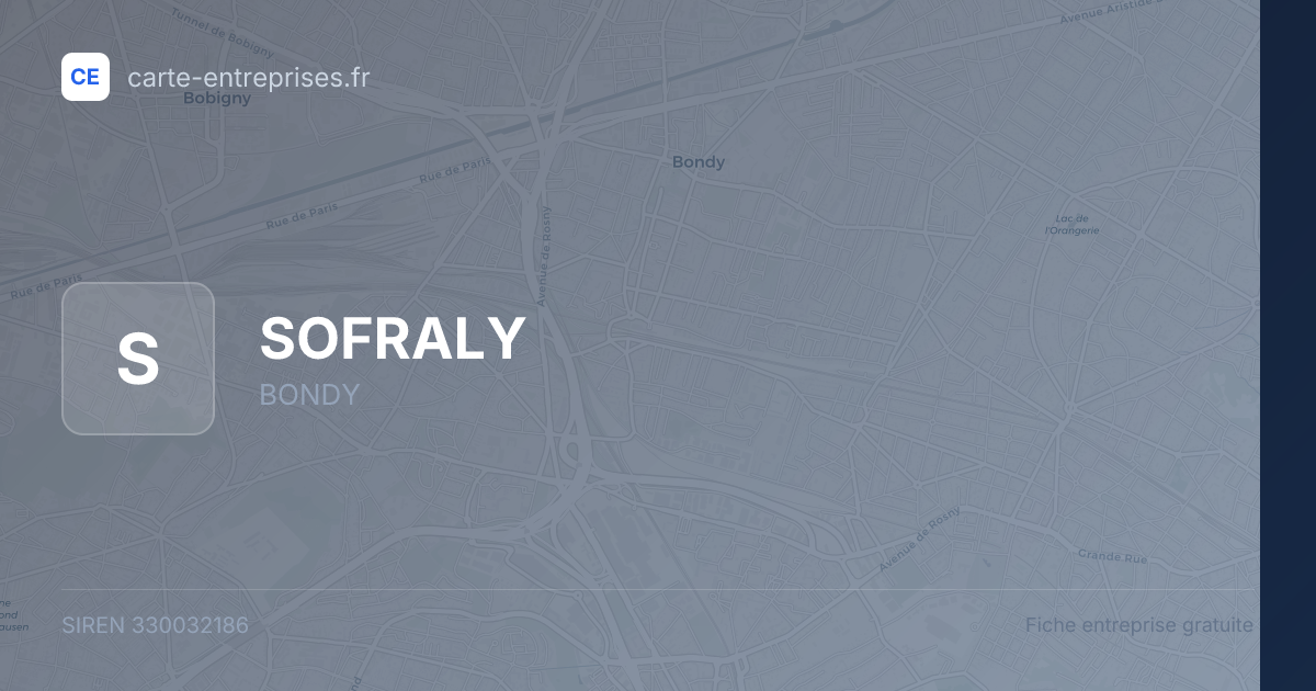 SOFRALY — 330032186 — fiche entreprise