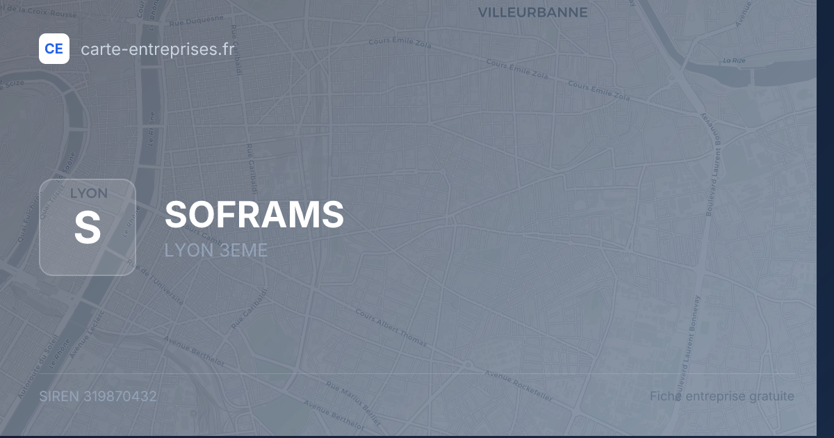 SOFRAMS — 319870432 — fiche entreprise