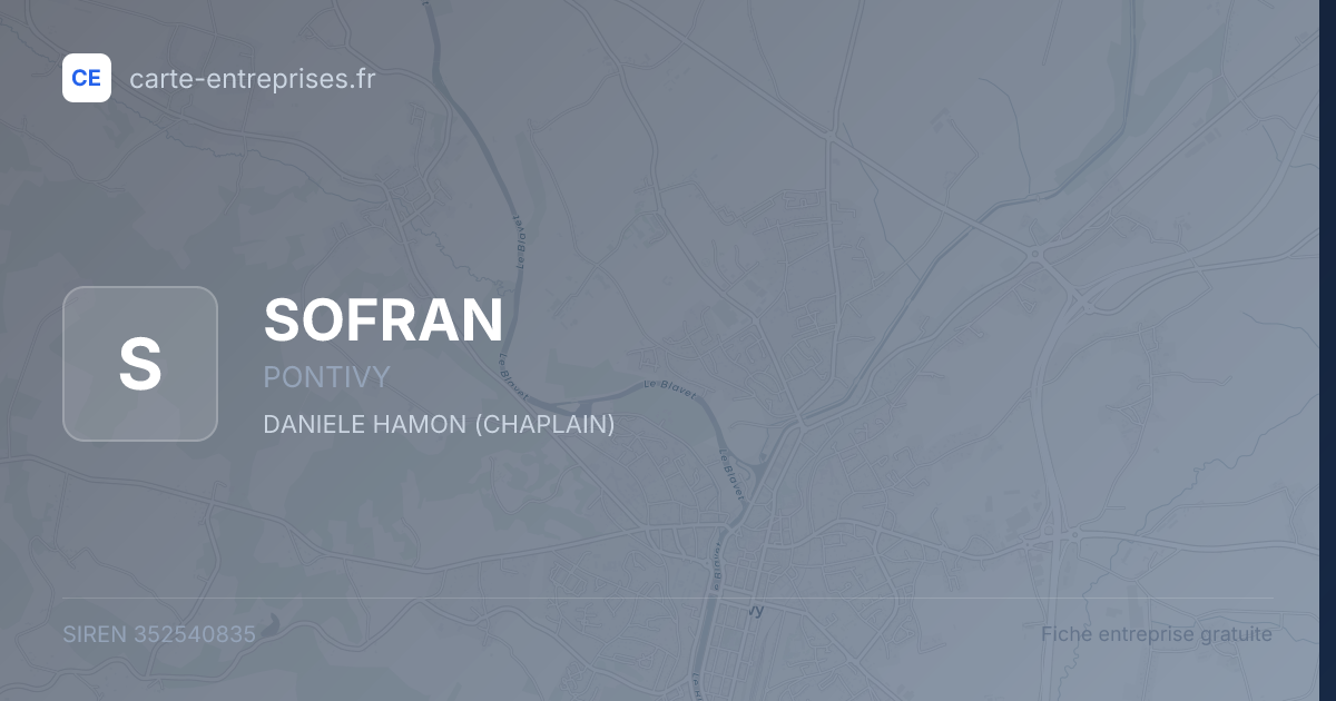 SOFRAN — 352540835 — fiche entreprise