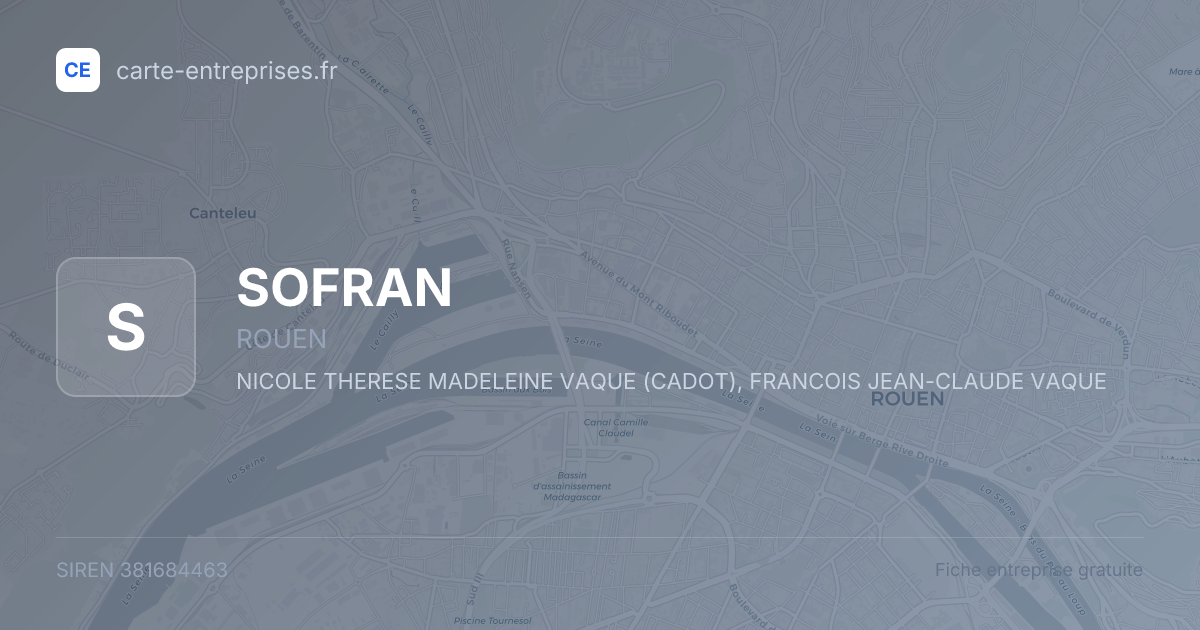 SOFRAN — 381684463 — fiche entreprise