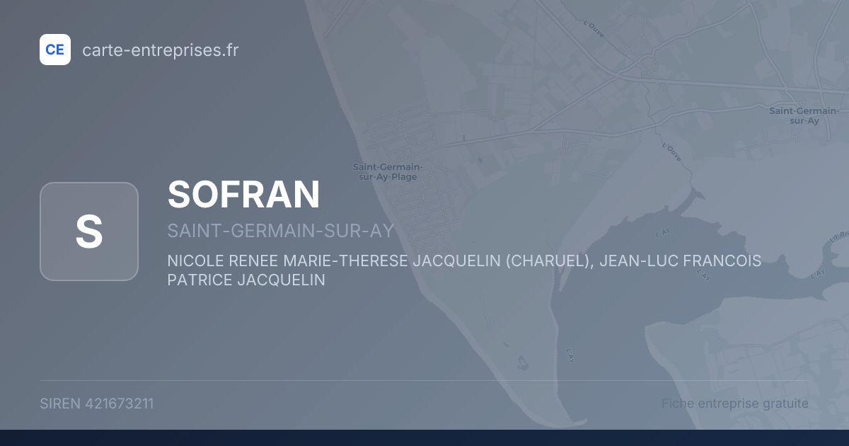 SOFRAN — 421673211 — fiche entreprise