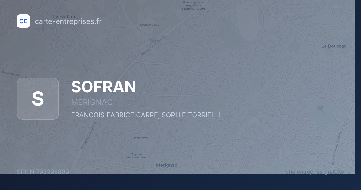 SOFRAN — 793295809 — fiche entreprise