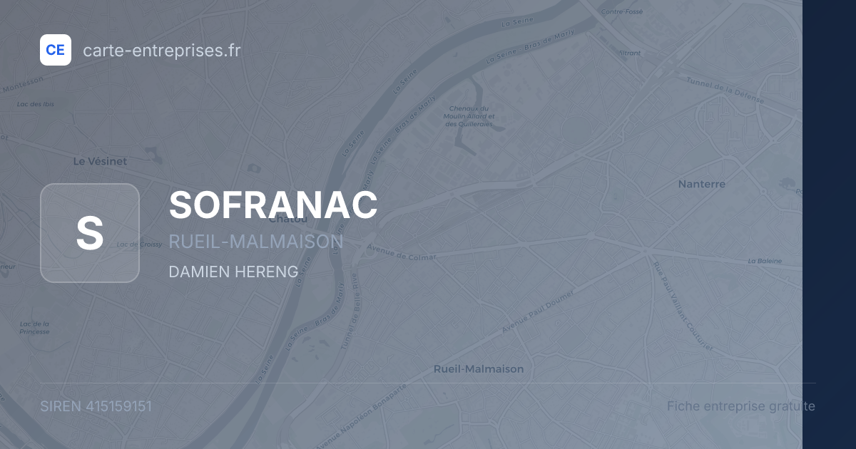 SOFRANAC — 415159151 — fiche entreprise
